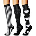 thumbnail image 1 of Calcetines de compresión CHARMKING Circulation de 15 a 20 mm Hg (3 pares), 1 of 7