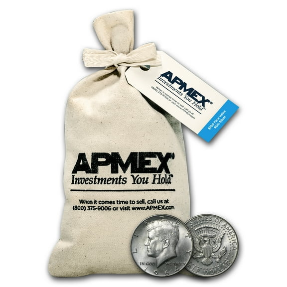 90% Silver Kennedy Half-Dollars $100 Face Value Bag (1964)