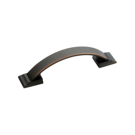 Amerock 5000004 3 in. Candler Half Oval Arch Cabinet Pull, Oil-Rubbed Bronze - Pack of 5