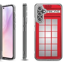 Shockproof Protective Phone Case for Samsung Galaxy A26 5G, by OneToughShield - Phone Booth Red