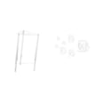 thumbnail image 1 of Mesita de noche,Mesa auxiliar de acrílico transparente,mesa auxiliar transparente de 2 niveles,Adhesivo de pared,Calcomanías de pared de peces para dormitorio,sala de estar y, 1 of 8