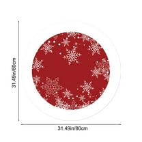 Christmas Tree Skirt Round Merry Xmas Decor Rugs Decorations For Living Room Bedroom Non Slip Floor Carpet Runner Mats Christmas Tree Skirt Mat 80CM/31.4IN