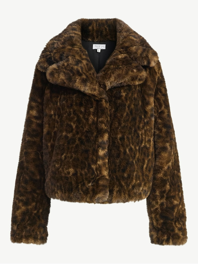 Sofia by Sofia Vergara Women's and Women's Plus Size Faux Fur