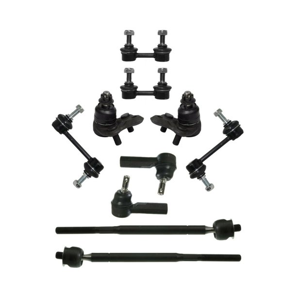 10 Pieces Rear & Front Suspension Sway Bar Links Tie Rod Ends Lower Ball Joints for All Models w