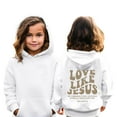 thumbnail image 2 of LUOGENLI Hoodies for Girls 10-12 Baggy Girls Casual Long Sleeve Hoodies Cute Oversized Pocket Sweatshirt Tops Girls Hoodies Cute Girls Hoodies Size 6 with Zipper White 3-4 Years, 2 of 9