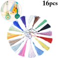 thumbnail image 2 of Coofit 16PCS Bookmarks Tassel Decorative Tassel Pendant Tassel Charm for Jewelry Making, 2 of 10
