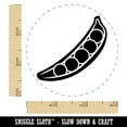 thumbnail image 2 of Pea Pod Peapod Vegetable Self-Inking Rubber Stamp Ink Stamper - Pink Ink - Small 3/4 Inch, 2 of 7