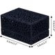thumbnail image 2 of Caja portadora de anillo de terciopelo hueco - Caja de anillo doble para pareja para boda, regalo de compromiso, fotografía (negro), 2 of 5