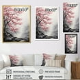 thumbnail image 4 of Designart "Pink Forest Breeze II" Floral Floater Framed Canvas Print, 4 of 7