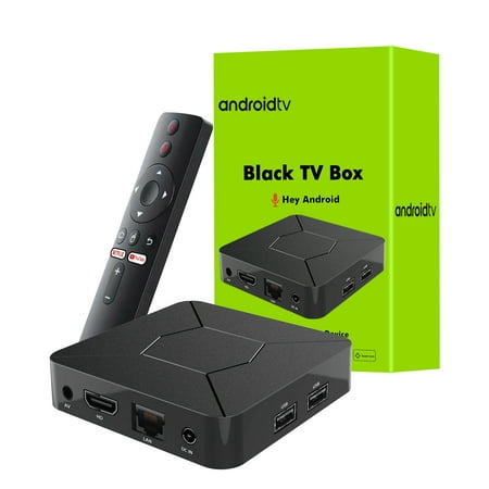 iATV Box Q5 HDR Smart TV Box Android TV 10.0 Allwinner H316 4K ATV HDR Portable TV Prefix 2.4G/5G WIFI BT5.0 2G 8G 100M BT Voice Remote Control Logo/Boot Animation Customized