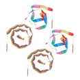 thumbnail image 4 of WESIEVYA 4Pcs Colorful Gymnastic Ribbons for Children Dance Streamers 79in Length, 4 of 8