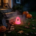 thumbnail image 6 of Halloween Mini Resin Ghost Figures Table Decorations, 3PC Luminous Transparent Cute Ghost Miniatures with Glow for Desk Car Terrarium DIY Scatter, Vintage Halloween Decor, Spooky Decor, 6 of 6
