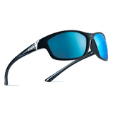 B.N.U.S Corning Glass Lens Polarized Sunglasses for Men & Women Blue Mirrored Black Men‘s Glasses