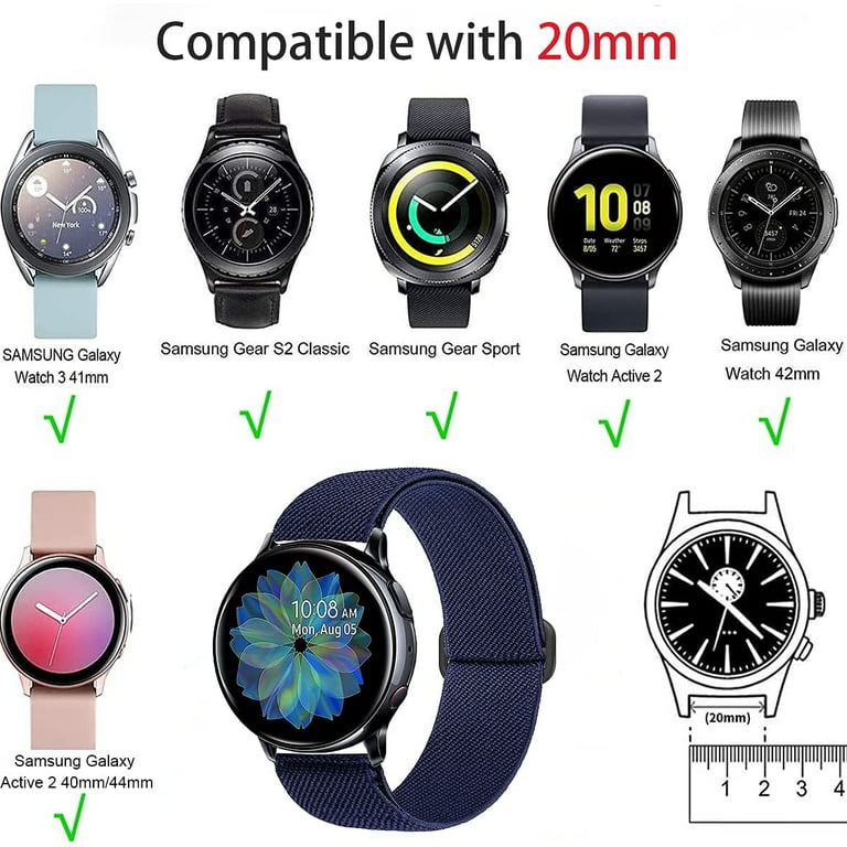 20mm 22mm for samsung galaxy watch 3 45mm 41mm active 2 band for Galaxy  Watch 4 Classic 46mm 44mm 42mm 40mm strap Fabric correa - AliExpress