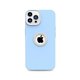 thumbnail image 3 of Funda de lujo con agujero en el logotipo de Candy para iPhone 15, 14, 13, 12, 11 Pro Max Plus, funda trasera suave de silicona líquida a prueba de golpes, accesorios para teléfono, 3 of 5