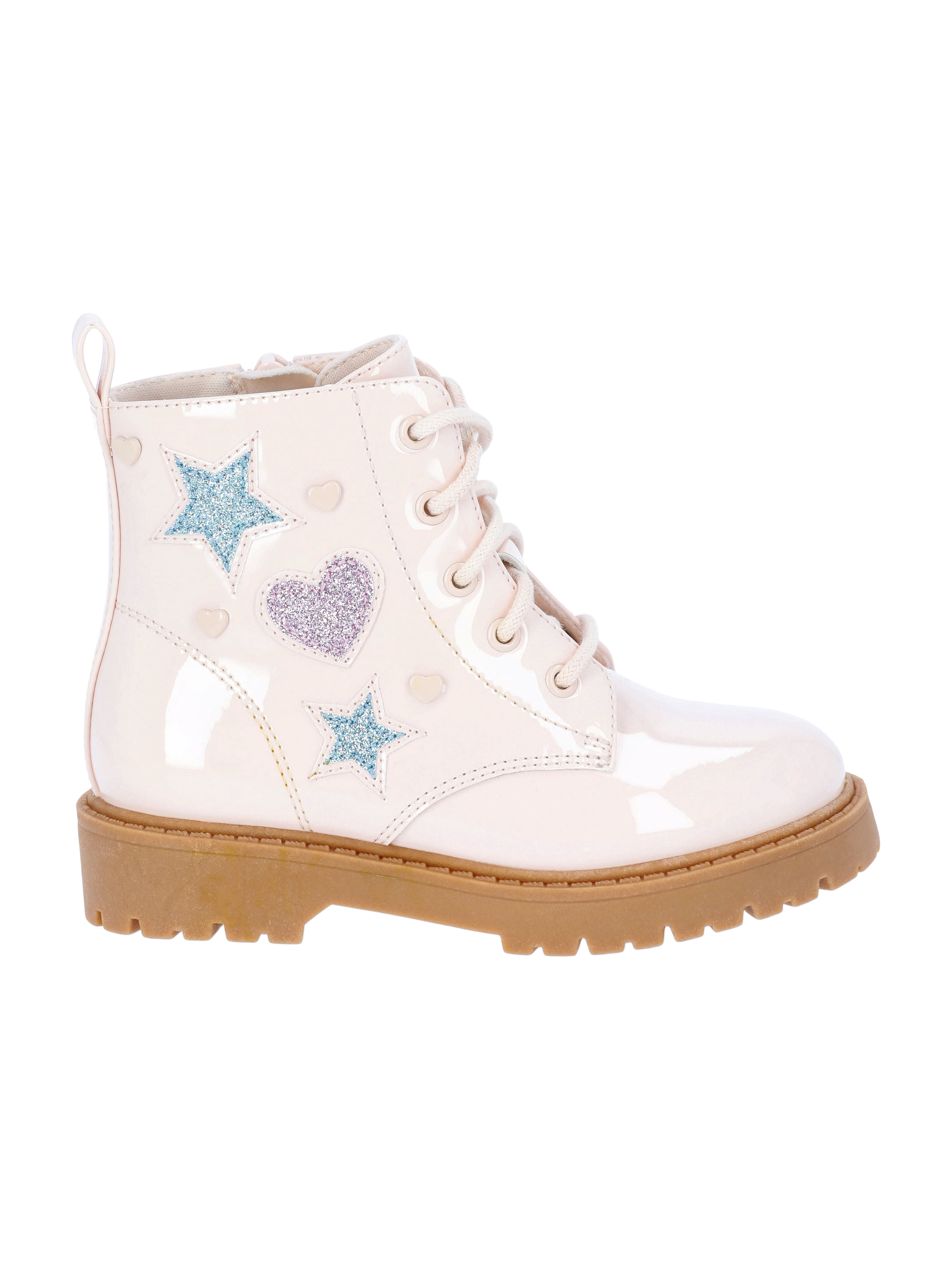 Wonder Nation Toddler Girls Combat Boots with Patches