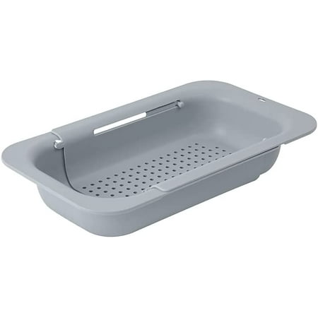 

Melia Handy And Multifunctional Kitchen Sink Strainer With Sink Dish Drying Rack For Easy & Fast Fruit And Vegetable Wash - Quick Drain and Easy Installation System With Smooth Finishes