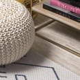 thumbnail image 4 of JONATHAN Y SANTA MONICA 2 x 10 Runner Rug, Boho Moroccan - Ivory/Navy, SMB123B-210, 4 of 10