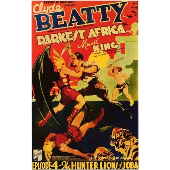 Posterazzi MOV200639 Darkest Africa Movie Poster - 11 x 17 in.