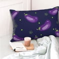 thumbnail image 4 of Fotbe Eggplant Funda de Almohada Decorativa Estilo Occidental, Lujo en Algodón, Fundas para Almohadas King, Cojín Estampado para Decoración del Hogar-20"x30", 4 of 6