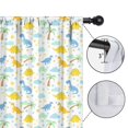 thumbnail image 4 of Blackout Kids Curtains,Colorful Dinosaur and Tropical Pattern Childrens Insulated Curtains Set Of 2,Bedroom Essentials,Toddler Room Decor 42"x63", 4 of 5