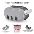 thumbnail image 4 of Rechale VR Silicone Case for Meta Quest 3, Design Upgraded Accessories for Oculus Quest 3, Face Cover, Controller Grips, Shell Cover, Lens Cover, Disposable Eye Cover(Gray), 4 of 10