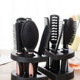 thumbnail image 2 of 5pcs Professional Hair Salon Hair Comb And Mirror Kits Salon Barber Comb Brushes Anti-static Hairbrush Hair Care Styling (Blue), 2 of 7
