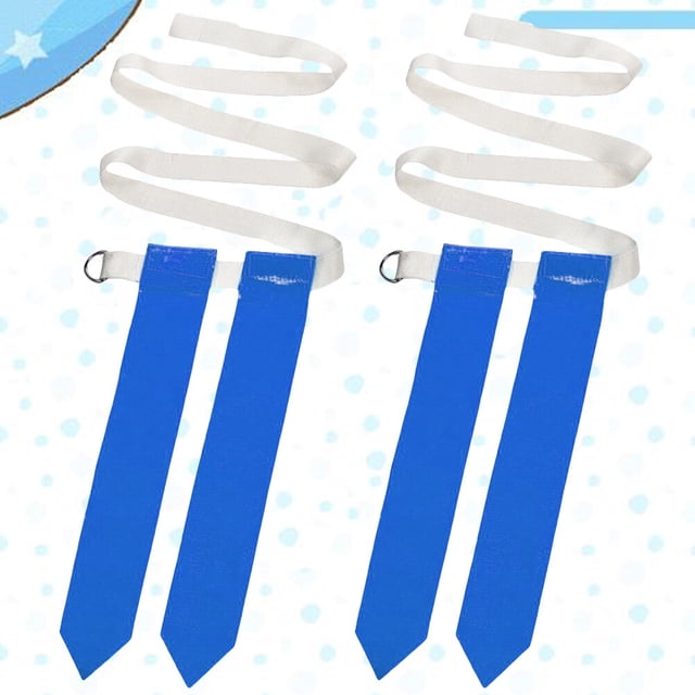 UPGRATOR 2pcs Football Waist Flag Blue PVC Holds Flags for Capture the Flag