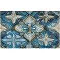 thumbnail image 2 of FREEAMG 36 Inch Length Kitchen Curtains Ornamental Pattern 2 Panels Half Window Sheer Curtains Rod Pocket Farmhouse Short Drapes for Bathroom Cafe Basement, 2 of 7