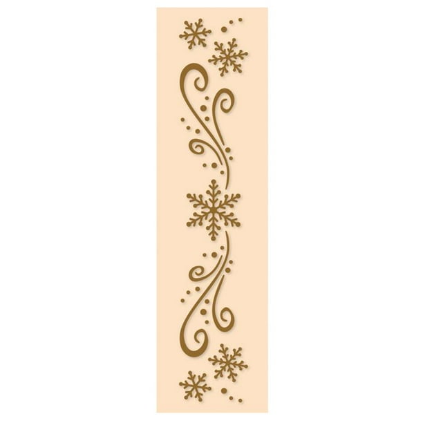 Border embossing folder strip snowflake Edge