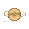 thumbnail image 2 of HEALEEP Small Skillet Cooking Utensils Stainless Steel Classic Handle Design 1Pack for Professional Chefs, 2 of 8