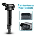 thumbnail image 6 of 4 Pcs UF333 Ignition Coil for Toyota Lexus Scion Camry Corolla RAV4 Matrix Highlander 2.0L 2.4L L4, 6 of 6