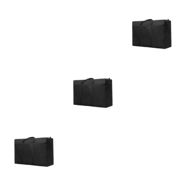Wweixi Durable Oxford Bag With No Loose Thread Scratch-proof And Tear-resistant black-105L 3Set