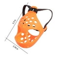 thumbnail image 3 of Wuztai Breathable Dog Muzzle Anti-Eating Anti-Bite, Short-Billed Rubber Muzzle for Small Dogs, Pet Muzzle for Walking Grooming, 3 of 7