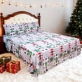 thumbnail image 2 of HITIME Juego de Sábanas Navideñas 4 Piezas Tamaño Queen, Bolsillos Profundos 16 Pulgadas, Microfibra de Poliéster Suave con Estampado Festivo, Ideal para Decoración y Regalo, 2 of 8