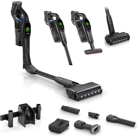 Unlimited 10 Cordless Stick Vacuum, 80-Min Battery, HEPA Filter, Pet Hair, Hard Floors & Carpets, 6 Accessories, Black