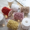 thumbnail image 2 of KYAIGUO Christmas Decorations Pearls for Crafts Christmas Tree Beads Pearl String 10 Meter Pearl Chain for Wedding Christmas and Holiday DIY Supplies, 2 of 6
