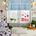 thumbnail image 5 of Beach Ocean Curtain Valances for Windows, Kitchen Valance Window Treatments Panel 2 Pack, Coastal Starfish Shell Blue Wood Grain Rod Pocket Short Curtains for Bathroom Bedroom 42 x 12 Inch, 5 of 8
