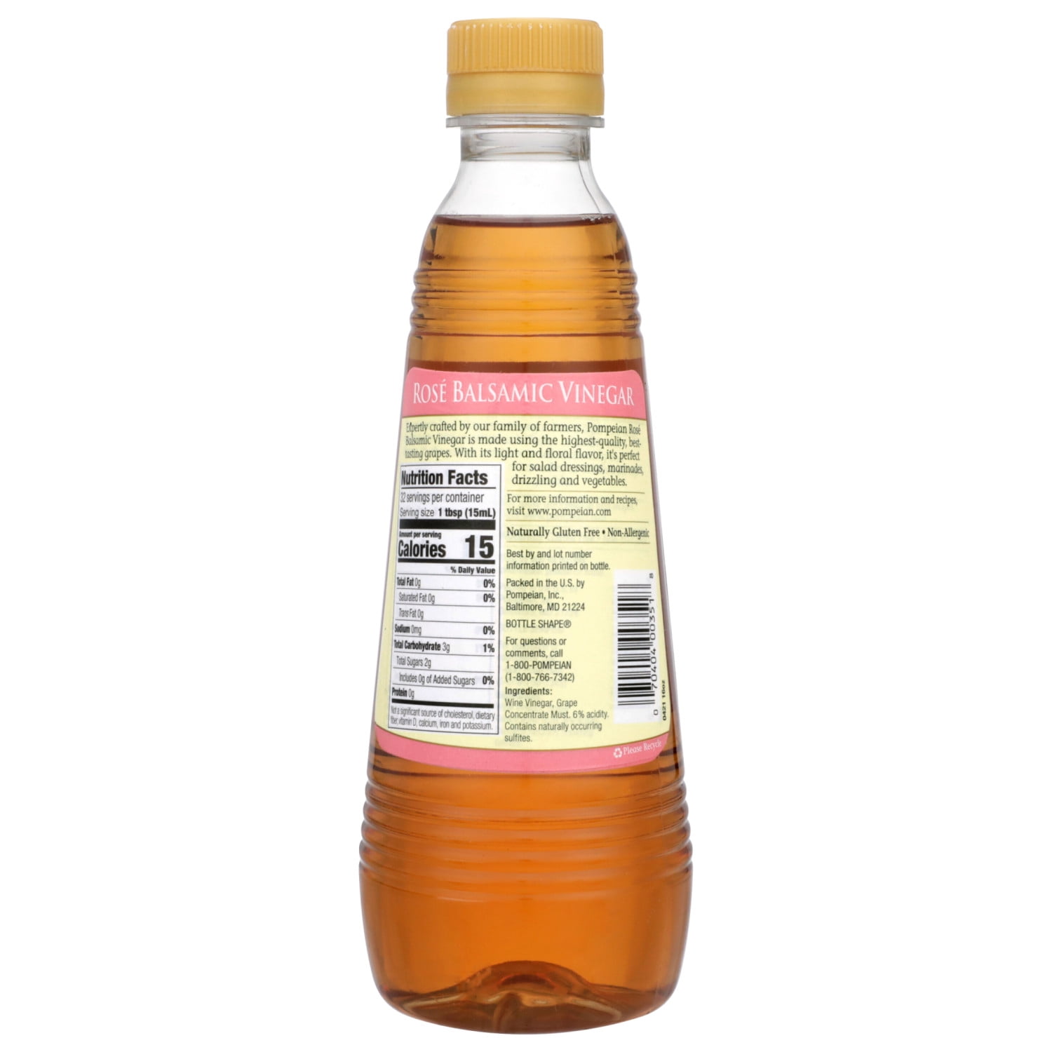 Pompeian Rosé Balsamic Vinegar - 16 fl oz