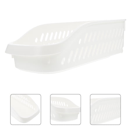 FENGGUIQU 1Pc White Plastic Storage Basket for Small Items Cosmetic Jewelry Organizer