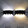 thumbnail image 5 of Modern LED Ceiling Light Waterproof Aluminum Wall Sconce Washer Light Indoor Outdoor Corridor Corridor Hallway 8w Black, 5 of 5