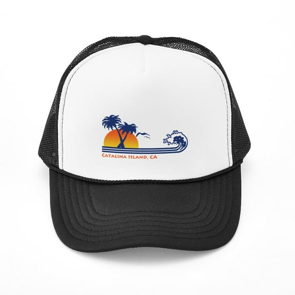 CafePress - Catalina Island California - Adjustable Unisex Printed Trucker Hat with Mesh Back