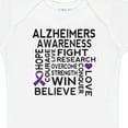 thumbnail image 4 of Inktastic Alzheimers Disease Awareness Month Ribbon Boys or Girls Baby Bodysuit, 4 of 5