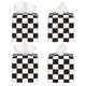 thumbnail image 2 of Fotbe Black and White Checkerboard Porta Pañuelos Decorativo de Cuero, Caja Cuadrada Moderna para Pañuelos Faciales, Organizador y Dispensador 5x5x5'', 2 of 7