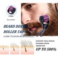 thumbnail image 3 of Beard Roller,540 0.5mm Titanium Needles/derma Roller Hair Growth Men Beard Roller For Growth For Men, Beard Growth Roller Stimulate Beard And Hair Gro, 3 of 5