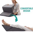 thumbnail image 4 of Almohada con forma de cuña Bedluxe, ajustable, 23 y 30 cm, de espuma viscoelástica ortopédica, 4 of 9