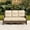 Beige, variant on Hillga Wicker Outdoor 3-Seat Sofa with Cushions for Backyard,Navy