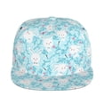 thumbnail image 2 of Fotbe Cute Rabbit Flat Bill Visor Cap Classic Snapback Hat Polyester Foam Trucker Hat Trucker Cap Adjustable Baseball Cap, 2 of 9