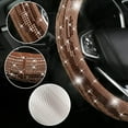 thumbnail image 4 of Crystal Rhinestone Bling Steering Wheel Cover, Sparkling Diamond Car SUV Wheel Accessories for Women, Men Universal Fit 15 Inch Steering Wheel Protector, 4 of 8