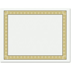 Geographics Geo39087 Gold Seal Parchment Certificates 25 Pack Blue